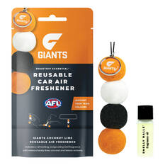 Roadtrip Essential Air Freshener Set Greater Western Sydney Giants Coconut Lime 5ml, , scaau_hi-res