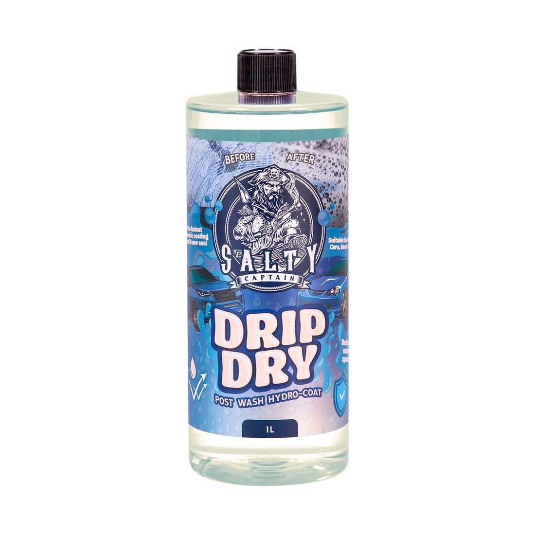 Salty Captain Drip Dry Post Wash Ceramic Coating 1L, , scaau_hi-res
