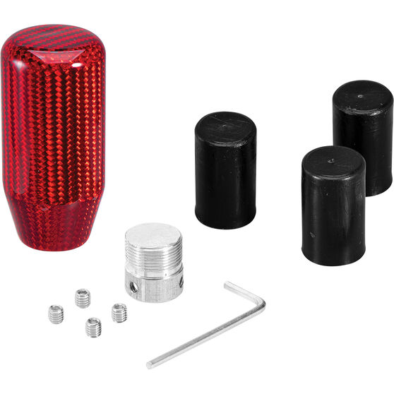 TypeS Red Carbon Fibre Gear Knob Supercheap Auto