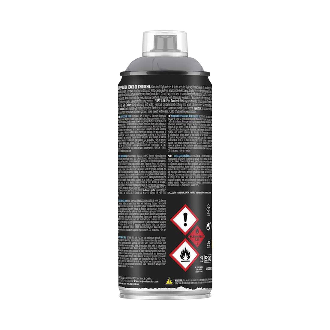 MTN PRO High Heat Paint Cast Iron 400ml Spray Paint, , scaau_hi-res