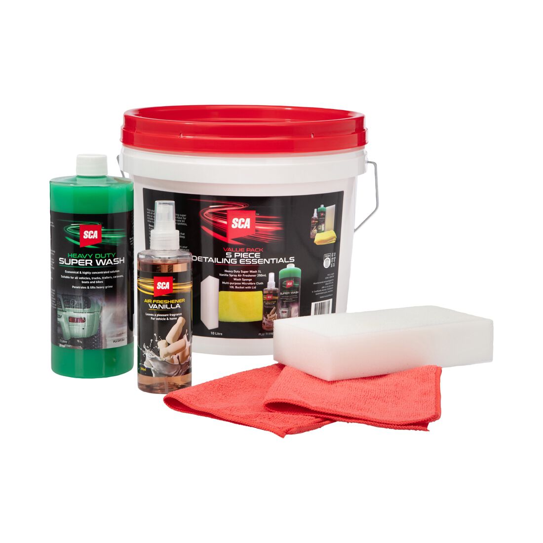 SCA Value Detail Wash Kit 5 Piece, , scaau_hi-res