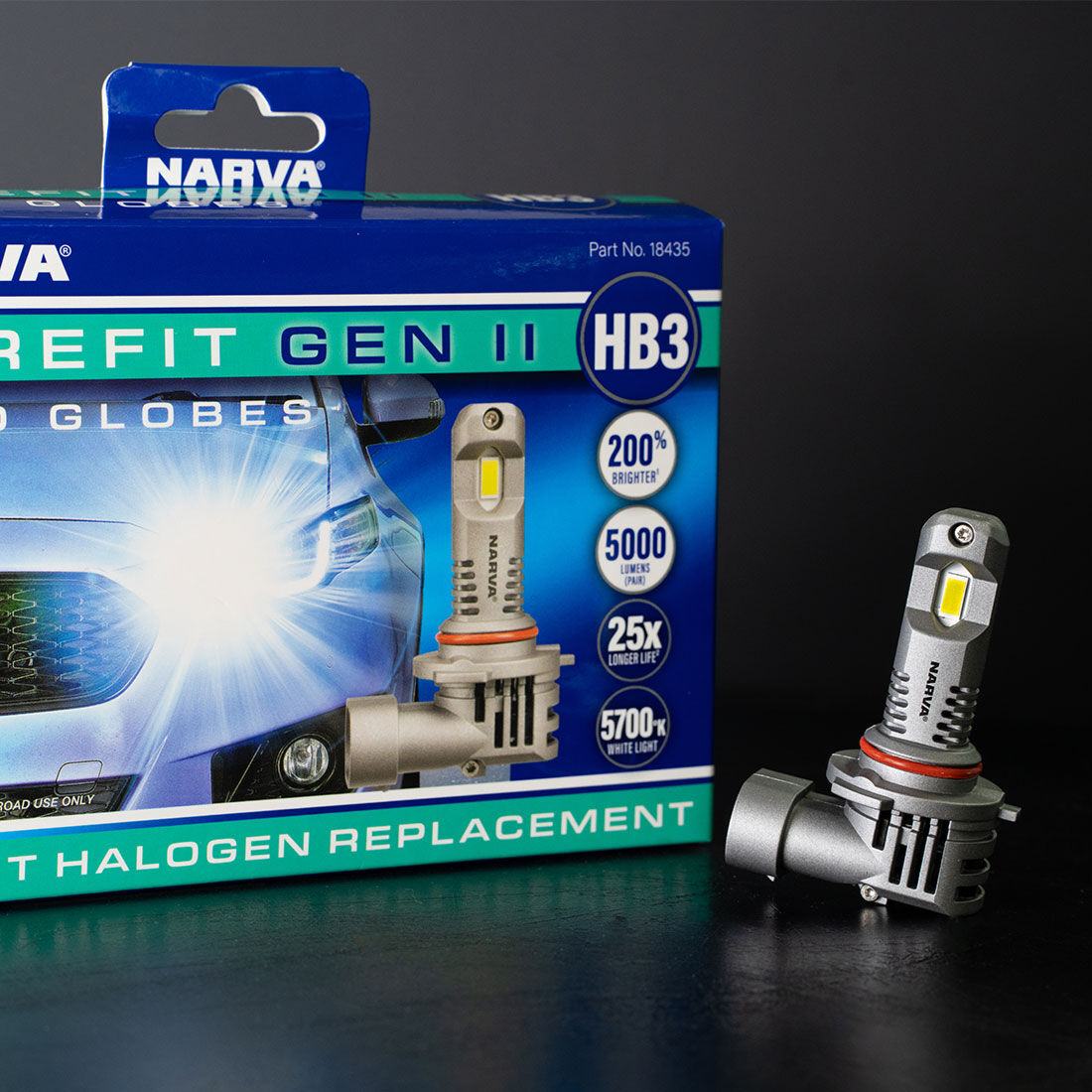 Narva Surefit LED Headlight Globes HB3, , scaau_hi-res