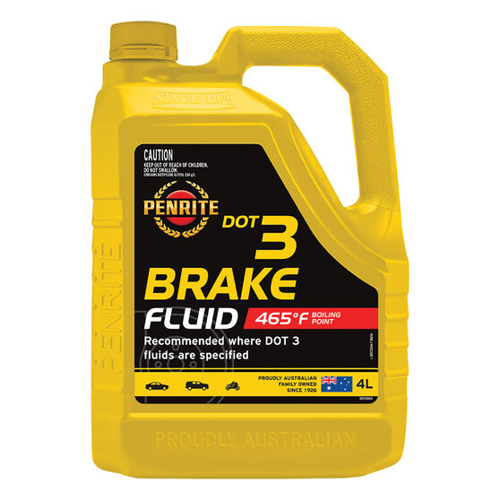 Penrite Brake Fluid DOT3 4L, , scaau_hi-res