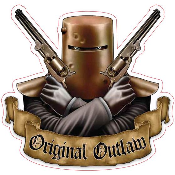 Sticker Ned Kelly Original Outlaw, Vinyl, , scaau_hi-res