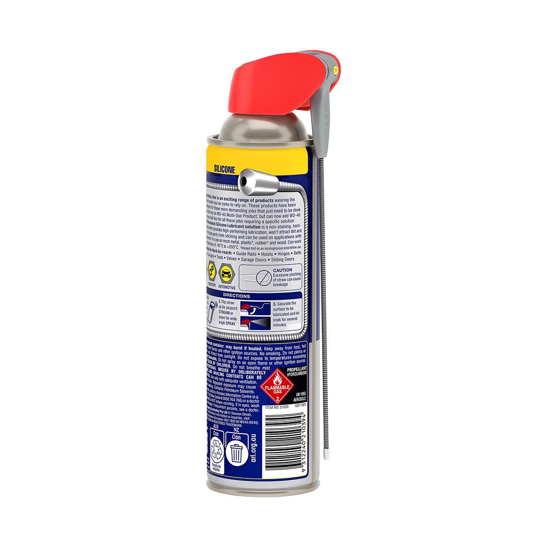 WD-40 Specialist High Performance Flexible Straw Silicone Spray - 300g, , scaau_hi-res