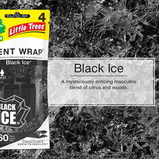 Little Trees Vent Wrap Air Freshener - Black Ice 4 Pack, , scaau_hi-res