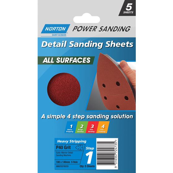 Norton Detail Sander 40 Grit Supercheap Auto