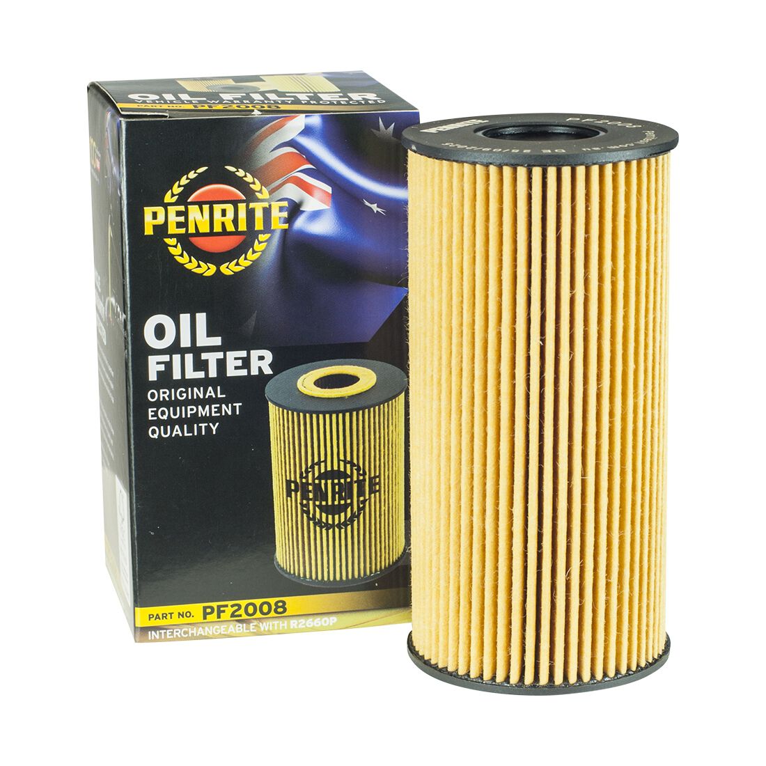 Penrite Oil Filter PF2008 (Interchangeable with R2660P), , scaau_hi-res