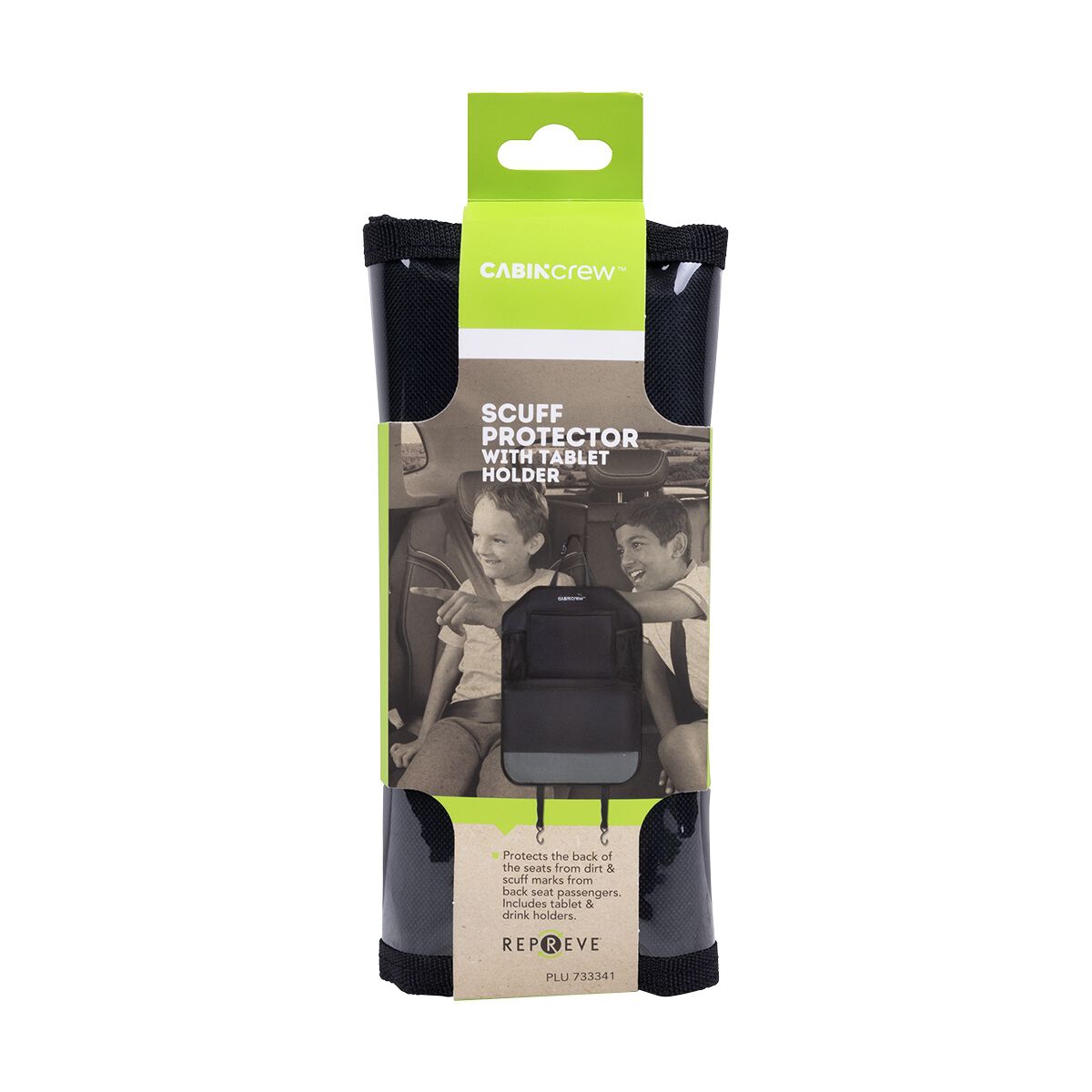 Cabin Crew Kids Repreve Scuff Protector & Organiser Black/Grey, , scaau_hi-res