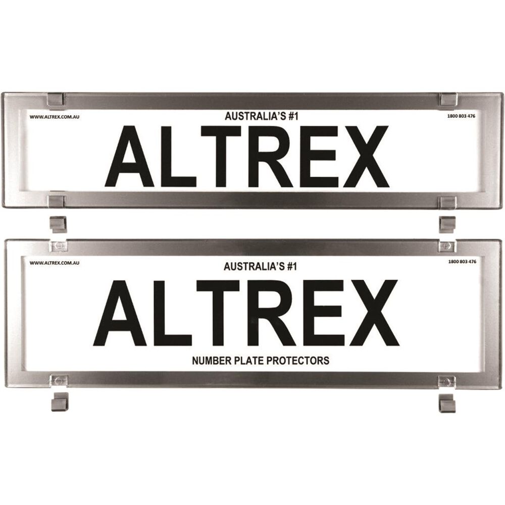 Altrex Number Plate Protector Clear NSW Chrome Supercheap Auto