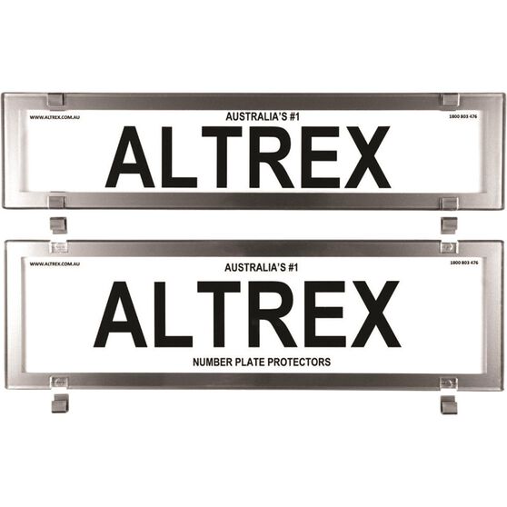 Altrex Number Plate Protector Clear Nsw Chrome Supercheap Auto