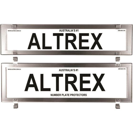 Altrex Number Plate Protector - Clear NSW Chrome, , scaau_hi-res