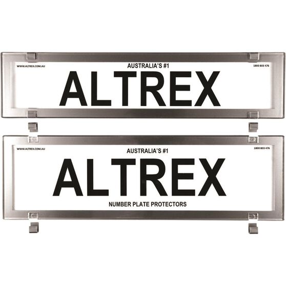 Altrex Number Plate Protector - 6 Figure Premium Clear 6PCC, , scaau_hi-res