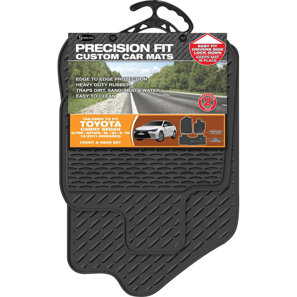 Precision Fit Custom Rubber Floor Mats Suits Toyota Camry 4Dr Sedan