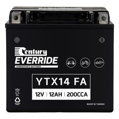 Century Powersports Small Engine Battery YTX14-BS FA, , scaau_hi-res