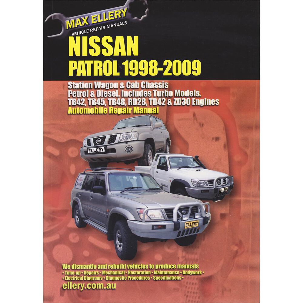 Ellery Car Manual For Nissan Patrol 1998-2009 - EP.N158 | Supercheap Auto