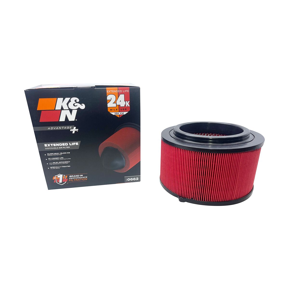 K&N Advantage Plus Disposable Air Filter - KNF-0662, , scaau_hi-res