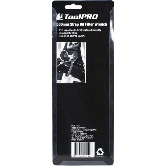 ToolPRO Oil Filter Wrench Strap 500mm, , scaau_hi-res