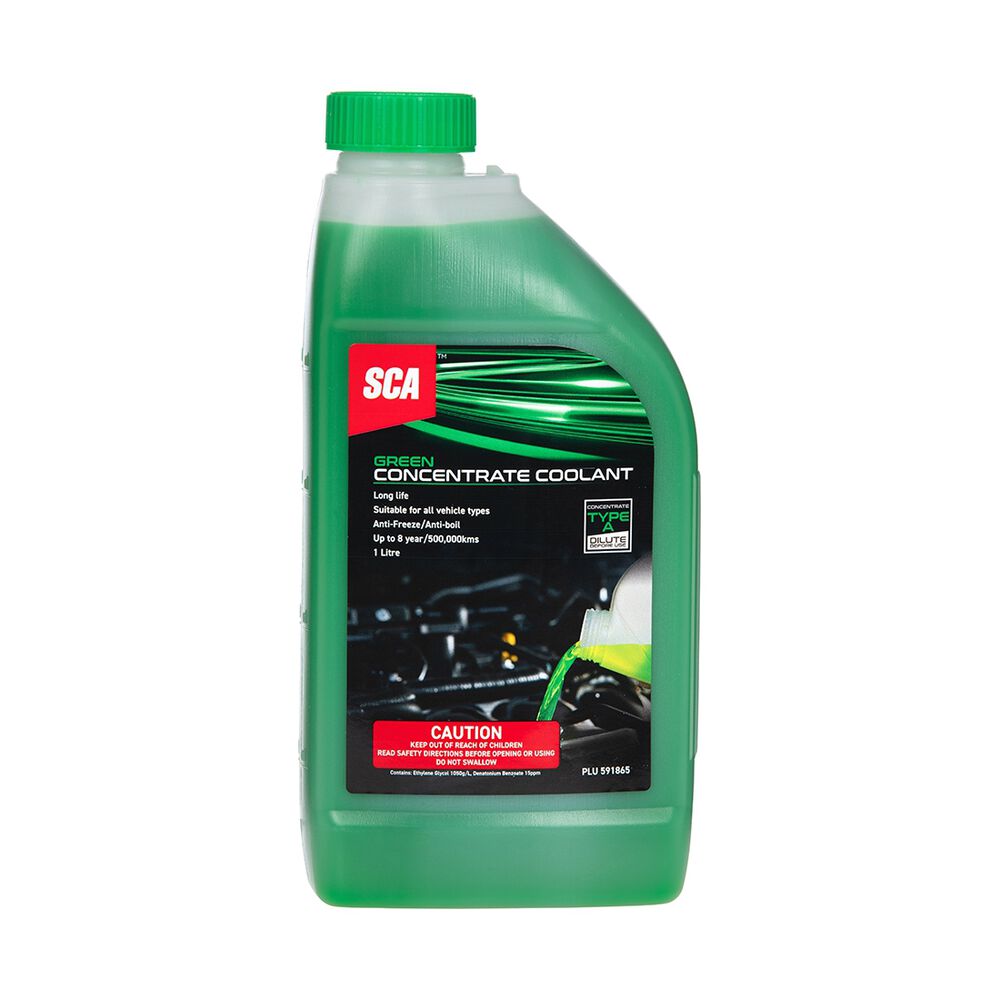 SCA AntiFreeze/AntiBoil Concentrate Coolant Green 1 Litre