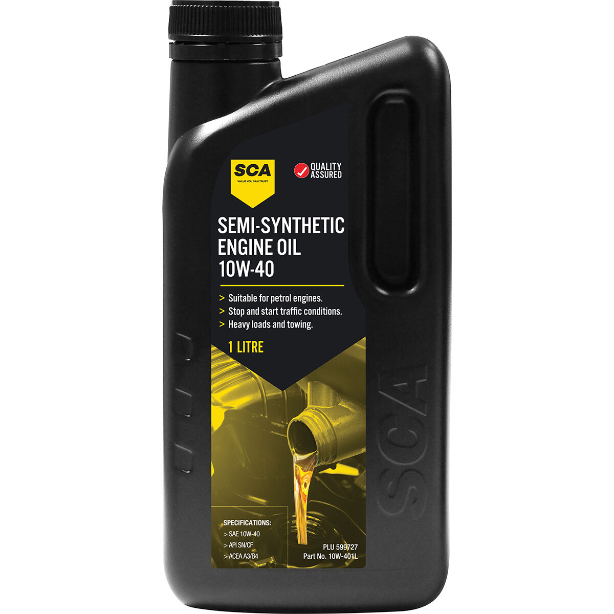 SCA Semi Synthetic Engine Oil 10W-40 1 Litre, , scaau_hi-res