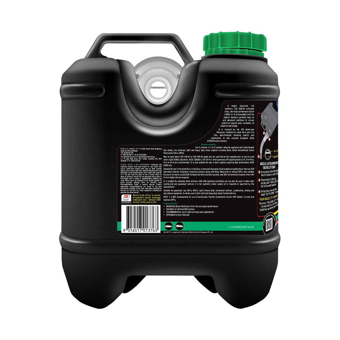 Penrite Enviro+ Engine Oil 10W-40 7 Litre, , scaau_hi-res