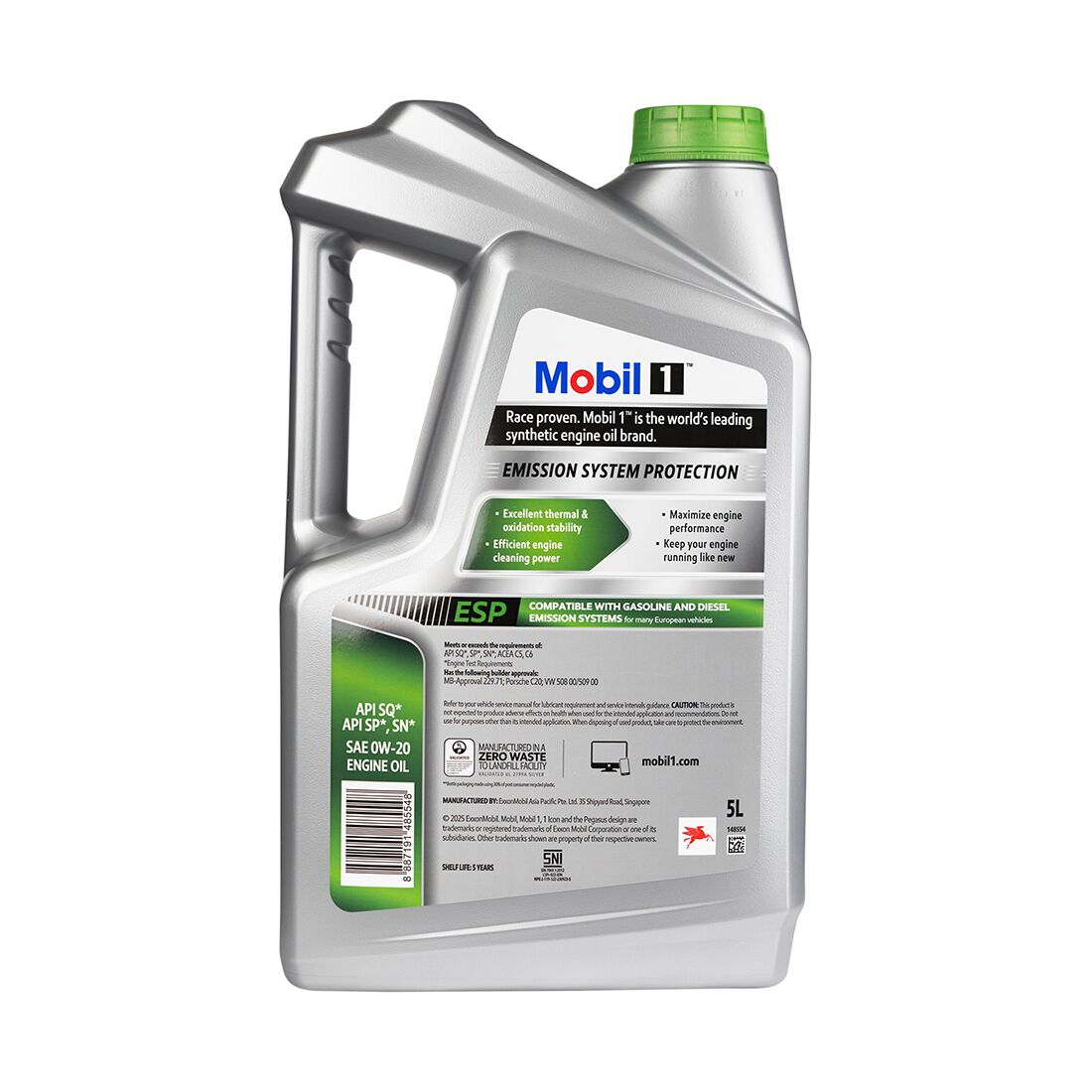 Mobil 1 ESP X2 Engine Oil - 0W-20, 5 Litres, , scaau_hi-res