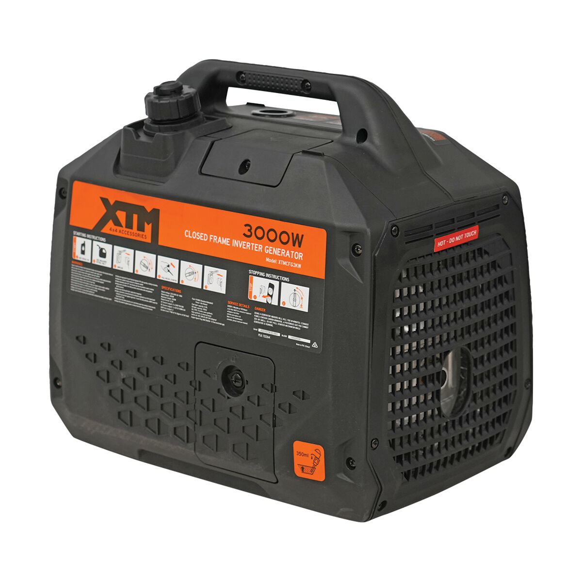 XTM 3000W Inverter Generator Closed Frame V2, , scaau_hi-res