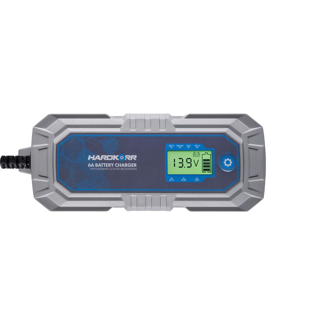 Hardkorr 6/12V 6A AC 9 Stage Battery Charger, , scaau_hi-res
