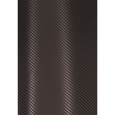 TypeS Adhesive Wrap Black Carbon Fibre 30cm x 90cm, , scaau_hi-res