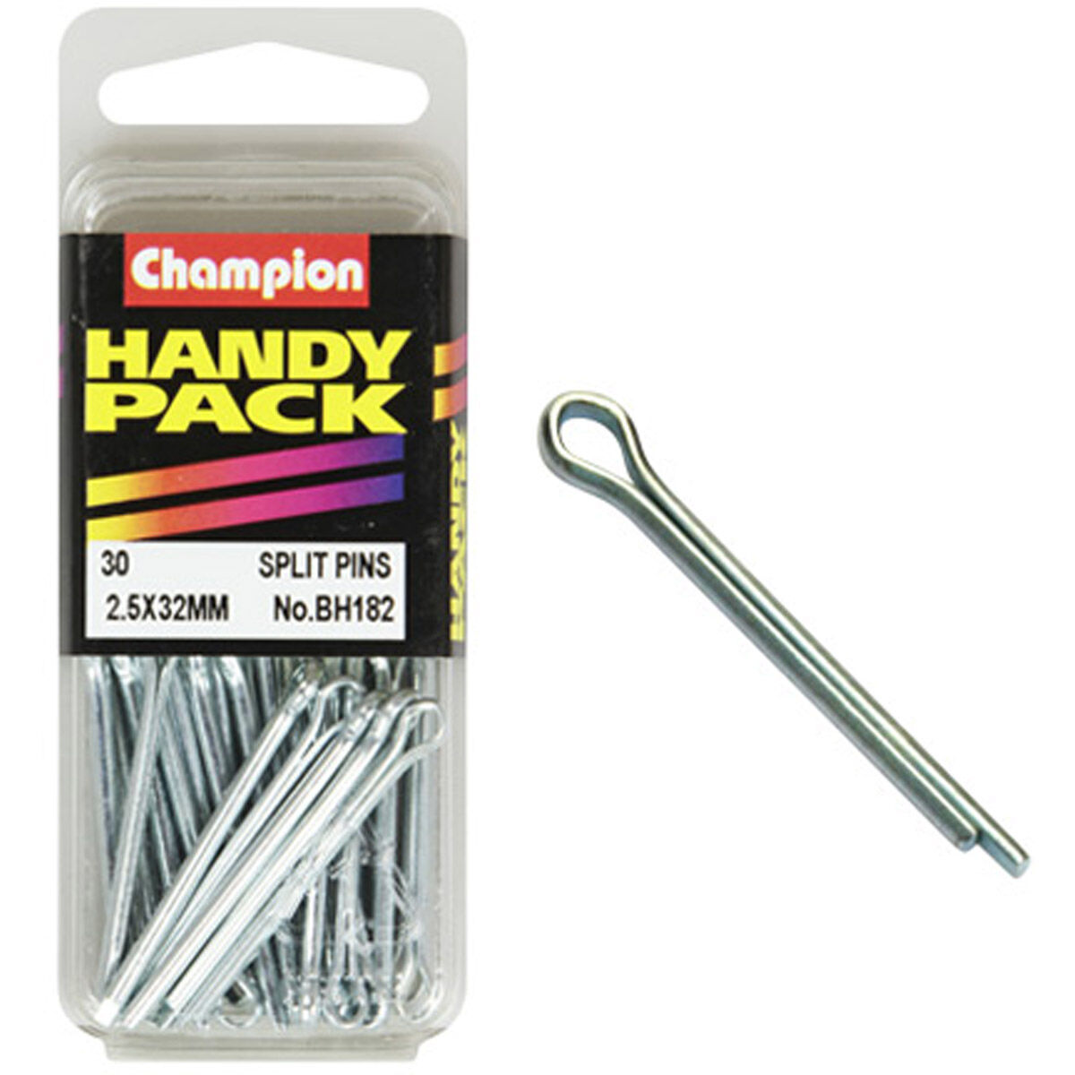 Champion Handy Pack Split Pins BH182, 2.5mm X 32mm, , scaau_hi-res