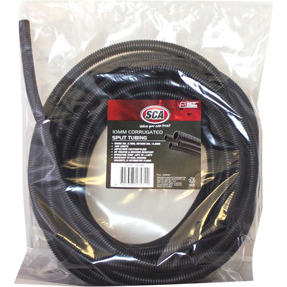 SCA Corrugated Split Tubing 10mm x 10m Supercheap Auto