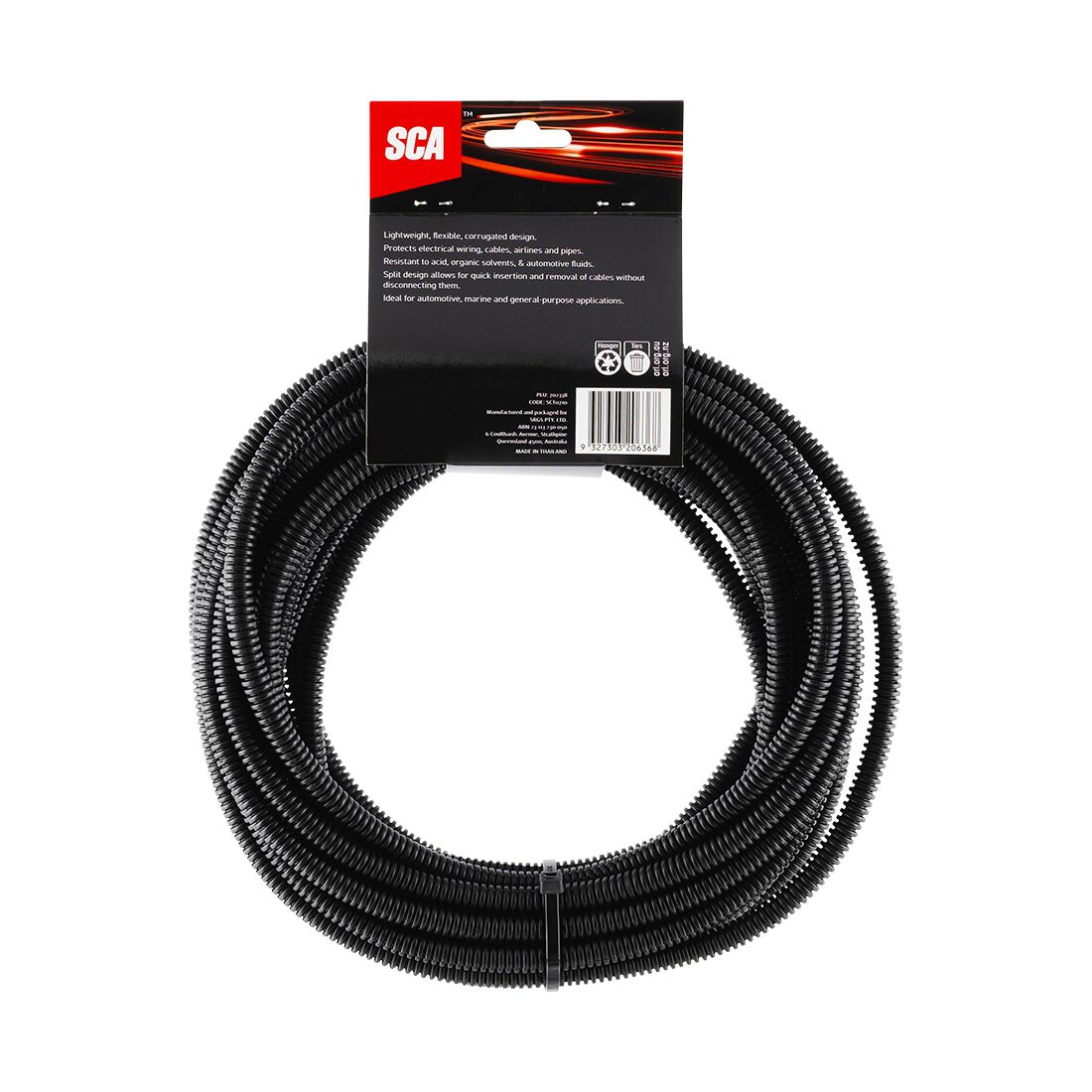 SCA Corrugated Split Tubing - 6.8mm x 10m, , scaau_hi-res