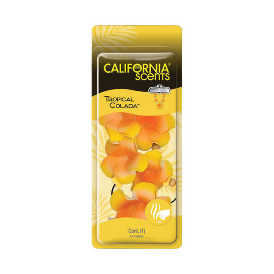California Scents Novelty Hanging Lei Tropical Colada Car Air Freshener - 1PK, , scaau_hi-res