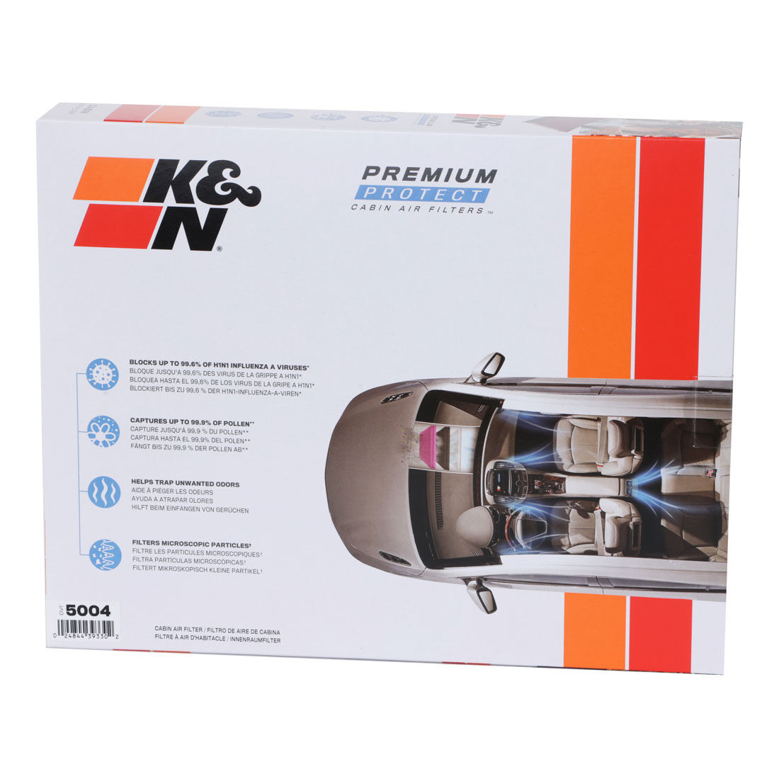K&N Premium Disposable Cabin Air Filter - DVF5004, , scaau_hi-res