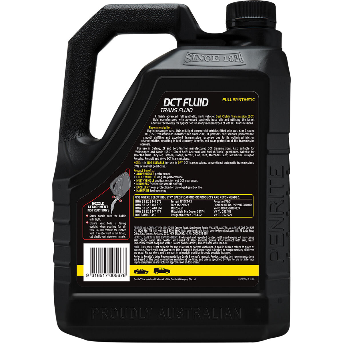 Penrite DCT Fluid 4 Litre, , scaau_hi-res