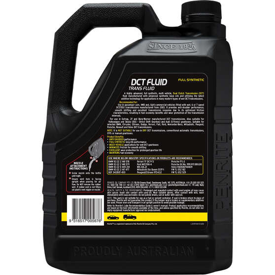 Penrite DCT Fluid 4 Litre, , scaau_hi-res