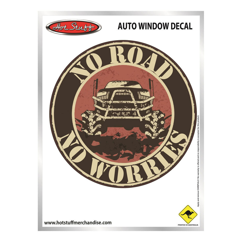 Hot Stuff Sticker No Road No Worries Supercheap Auto