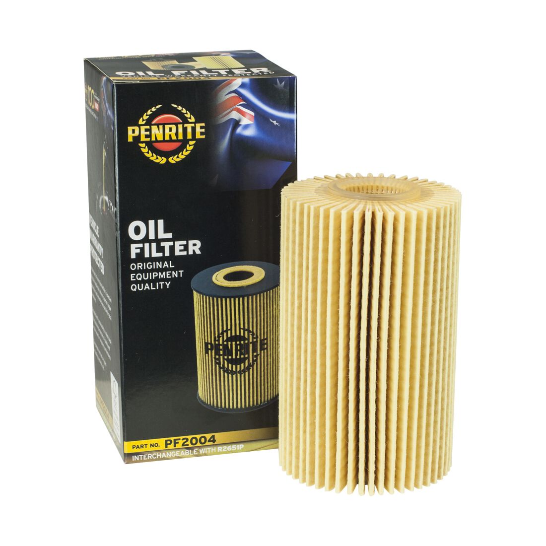 Penrite Oil Filter PF2004 (Interchangeable with R2651P), , scaau_hi-res
