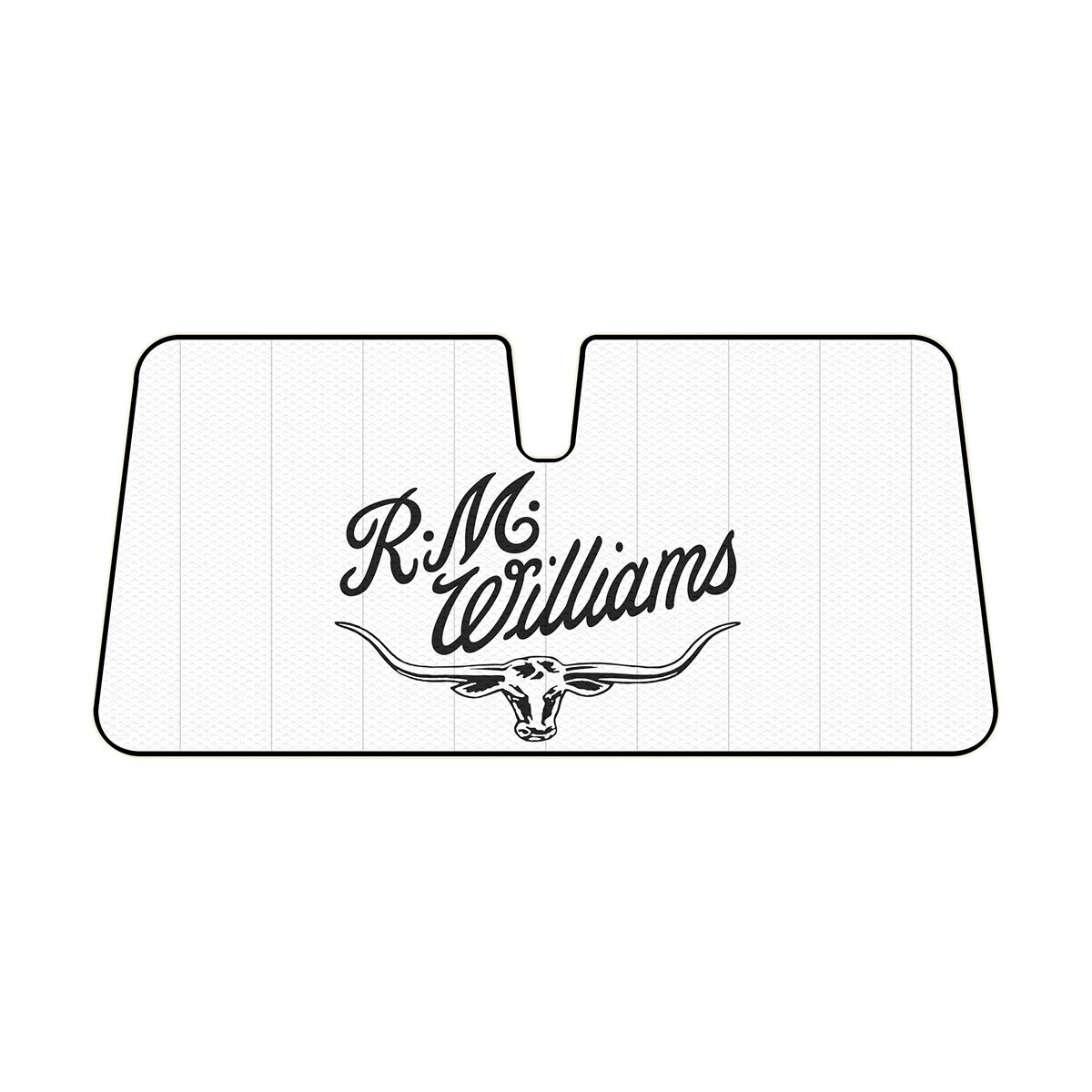 R.M.Williams Logo Sunshade Cream Accordion Front, , scaau_hi-res