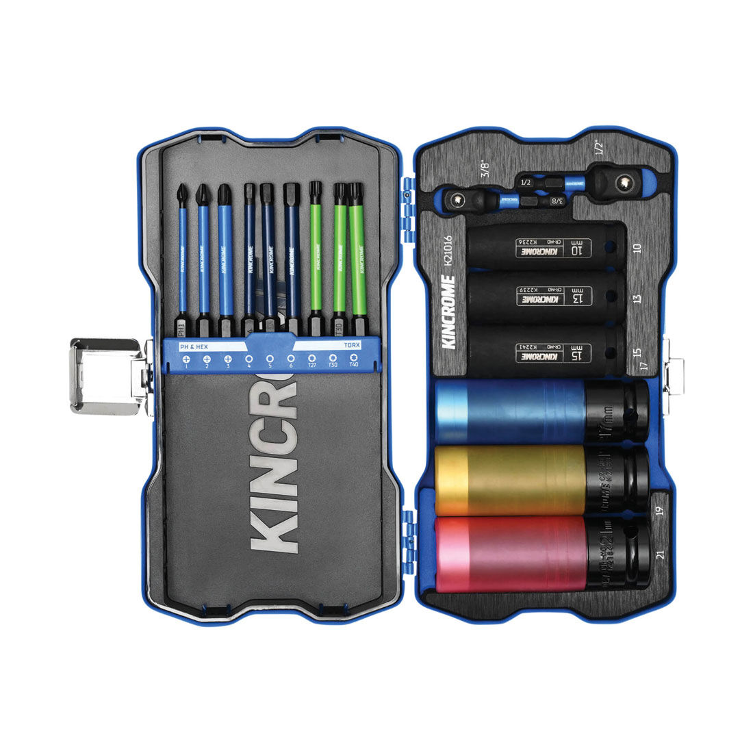 Kincrome 17 Piece Automotive Impact Bit and Socket Set, , scaau_hi-res