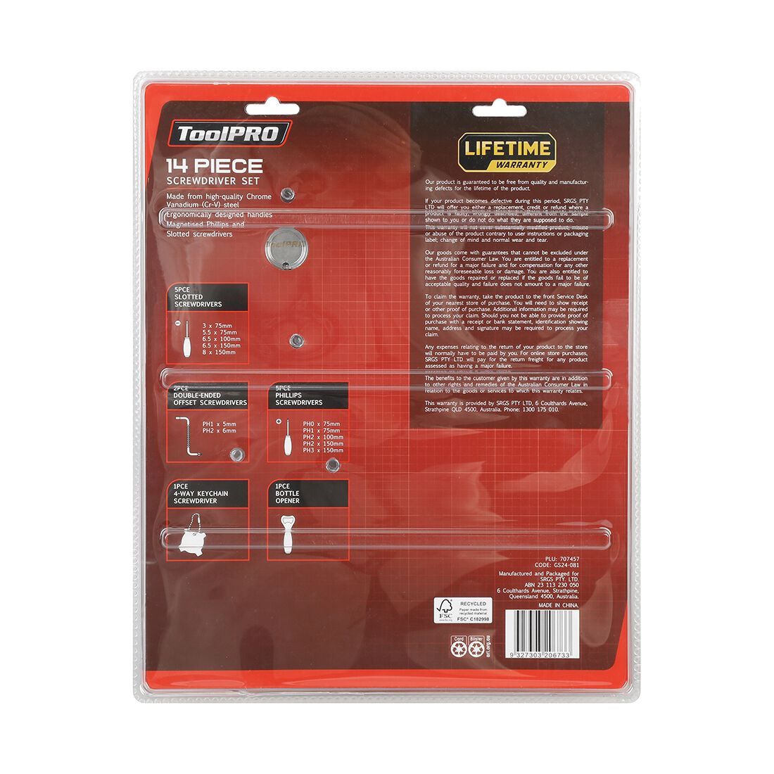 ToolPRO Screwdriver 14 Piece Set, , scaau_hi-res