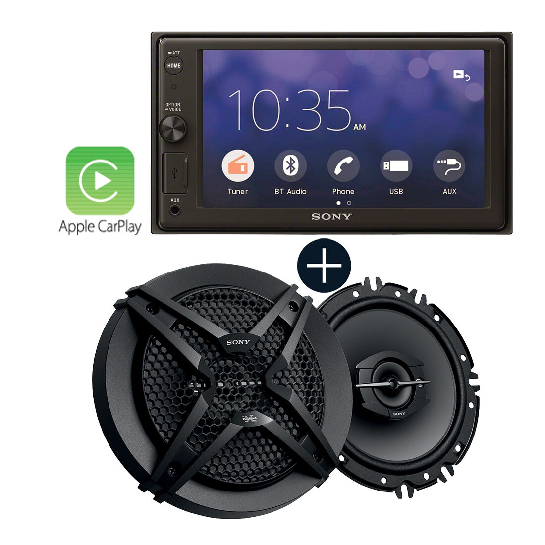 Sony XAV-AX1000 Apple Carplay Head Unit Set, , scaau_hi-res