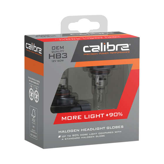 Calibre Plus 90 Headlight Globes - HB3, 12V 60W, CA90HB3, , scaau_hi-res
