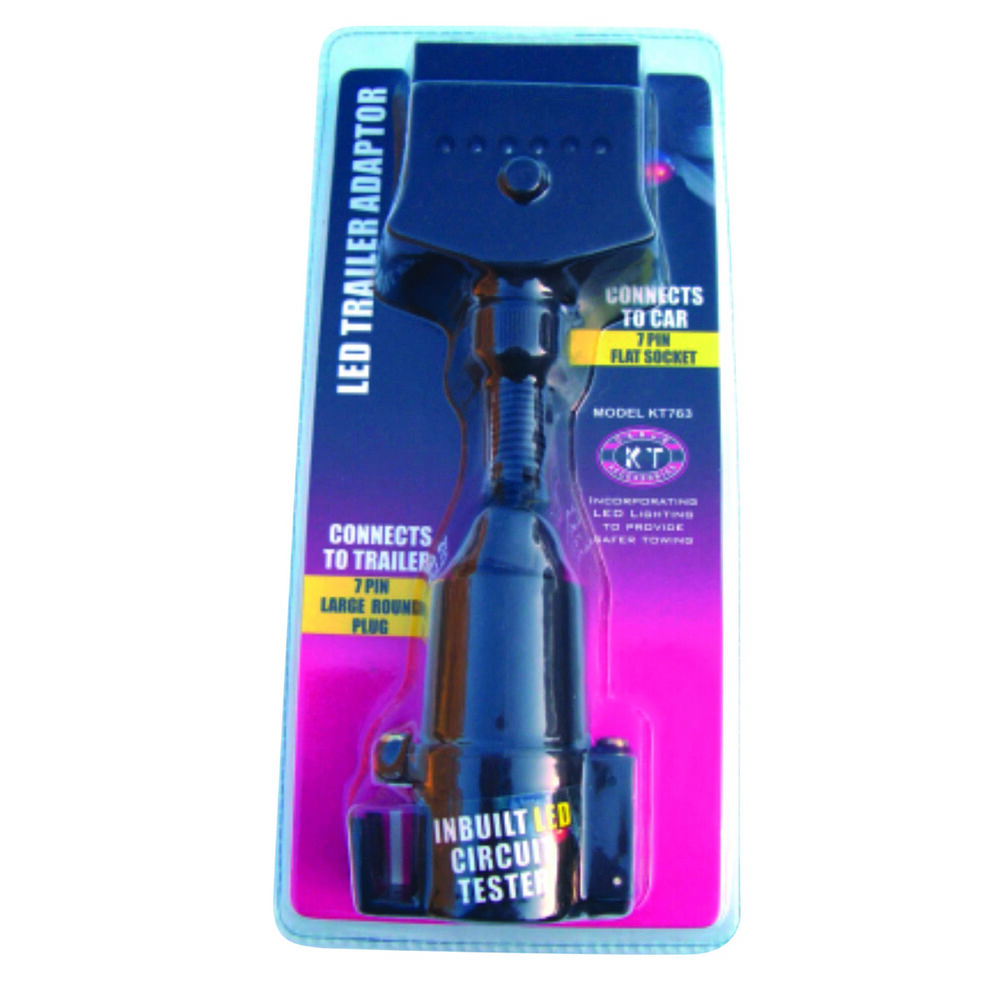 Trailer Adaptor Flat Socket to Large Plug Supercheap Auto