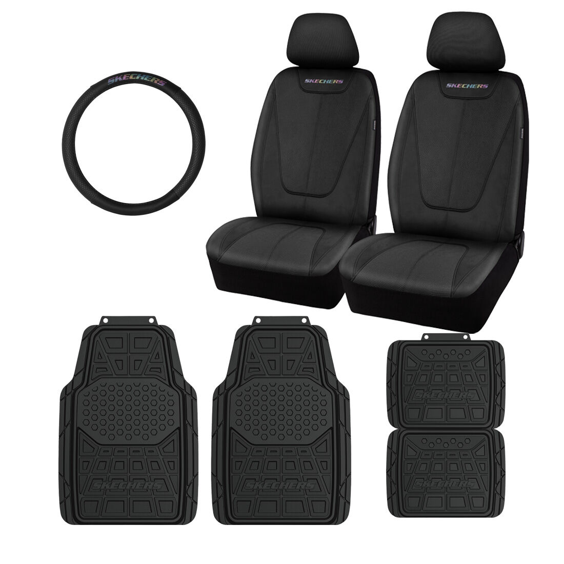 Skechers Goga Mat Seat Cover Steering Wheel Cover and Floor Mat