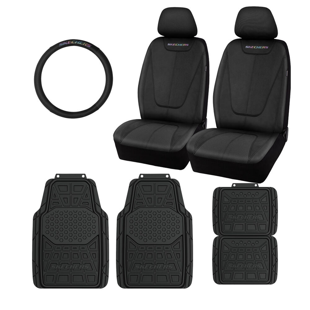 Skechers Goga Mat Seat Cover Steering Wheel Cover and Floor Mat Combo Supercheap Auto