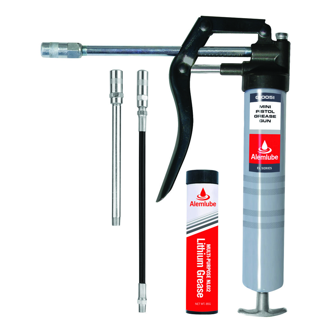 AlemLube Mini Pistol Grease Gun and Bonus Grease, , scaau_hi-res