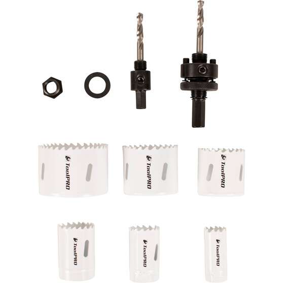 ToolPRO Bi-Metal Hole Saw Set 9 Piece, , scaau_hi-res