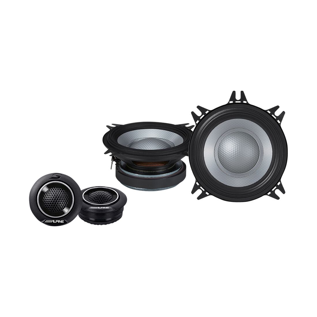 ALPINE 4" S2-Series Type S 2 Way Component Speaker 45W RMS 4 OHMS - S2-S40C, , scaau_hi-res
