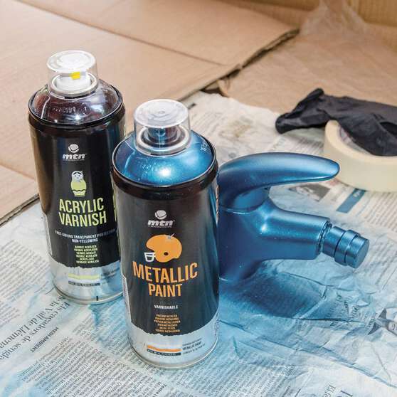 MTN Pro Metallic Black Spray Paint 400mL, , scaau_hi-res